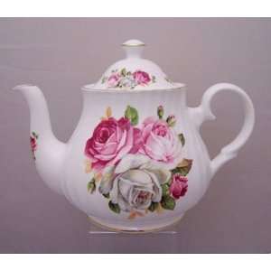    Summer Bloom 6 Cup English Bone China Teapot