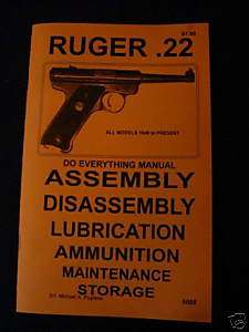 RUGER MKll .22 PISTOLS DO EVERYTHING MANUAL DISASSEMBLY  