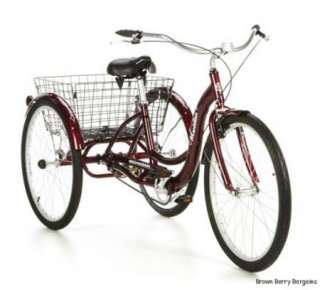 NEW Red Schwinn Adult Tricycle Bike Trike Bicycle Cruiser With Rear 