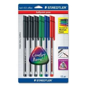   Ballpoint Pen,Ink Color Black, Green, Red, Blue   Barrel Color
