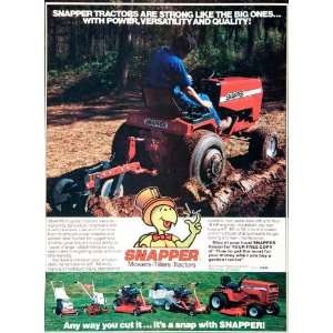   Garden Tractor Mower Tiller Steel   Original Print Ad
