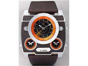    Diesel Dashboard Leather Mens Watch DZ1242