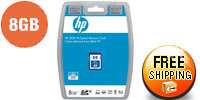 HP 8GB Secure Digital High Capacity (SDHC) Flash Card Model Q6276A 