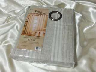 Victoria Classics Vail Grommet Curtain Panel 60 x 84 SET Of 2 Ivory 