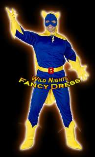 FANCY DRESS COSTUME # DELUXE BANANAMAN SUPERHERO LG/XL  