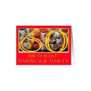  60th Birthday Barbeque Invitation Card Toys & Games