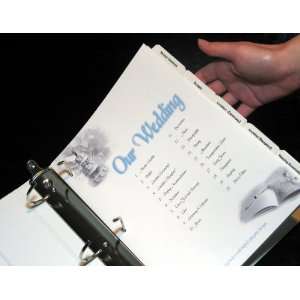    Pre printed Index Tabs for Three Ring Binder