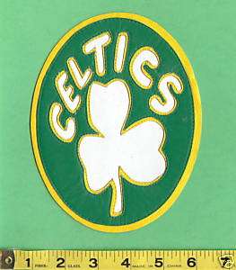 Boston Celtics NBA Retro Logo Leather Patch FREE SHIP  