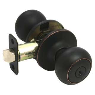 Bedford Oil Rubbed Bronze Entry Mushroom Door Knob  