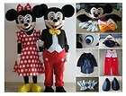 New Mickey Mouse And Minnie Mouse 2 Mascot Costumes Adult Cartoon