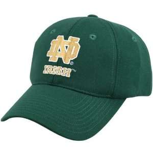  Adidas Notre Dame Fighting Irish Green Big Game Fitted Hat 
