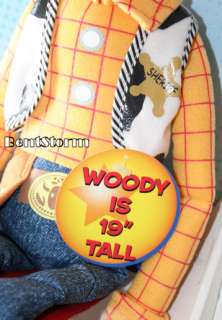 HUGE GIANT 19 Toy Story 3 COWBOY WOODY Plush Doll BIG BUDDIES RARE 