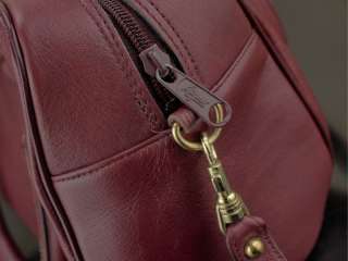 Vintage Leather Etienne Aigner Purse Handbag Brown Red Satchel Tote 