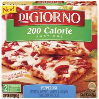 DiGiorno 200 Calorie Portions Pepperoni Pizzas 2 ct. product details 