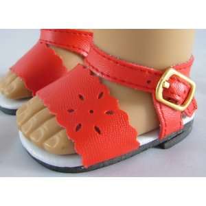  Red Sandals Fits American Girl Dolls 