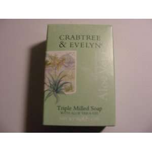 Crabtree & Evelyn Aloe Vera Triple Milled Soap. Lot of 12 Bars. 16.8oz 