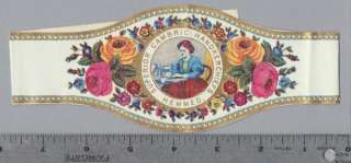 Fabric Label Gold Leaf Vintage Handkerchiefs late 1800s  