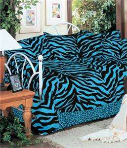   Blue 5pc Twin Daybed Set Bed in a Bag comforter set Animal  