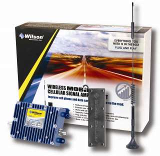  Cell Phone Signal Booster Kit for Vehicle with Low Profile Antenna 