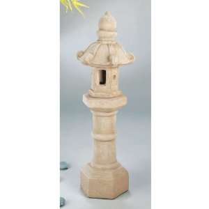   Studio Oriental Lantern Pedestal_ Pompeii Antique Ash