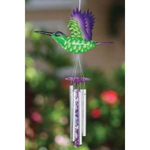  Exhart 53926 Anywhere Windy Wings Humming Bird Wind Chime 