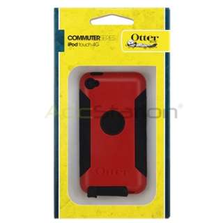 For APPLE IPOD TOUCH 4TH GEN OTTERBOX COMMUTER CASE   RED  