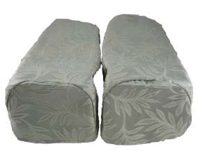 Decorative Chair Settee Arm Cap Covers Green Pair  