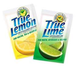 True Lemon or Lime Natural Fruit Flavor 500ct Bulk Case  
