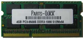4GB ASUS Laptop Memory DDR3 PC3 8500 1066MHz SODIMM RAM  