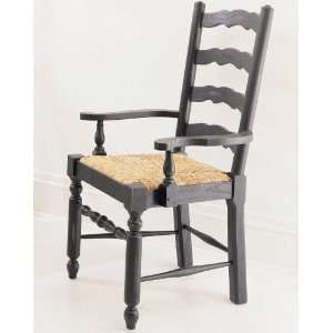  Attic Heirlooms Ladderback Arm Chair in Natural Oak (Set 