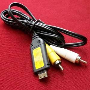  L201 Digital Camera Compatible AV A/V TV Out RCA Audio Video Cable 