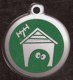 Red Dingo Dog Cat Pet ID Tag ~ (DOG HOUSE)  
