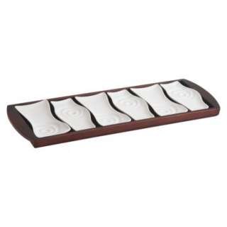 Manhattan Appetizer Serving Set   White (8x3).Opens in a new window
