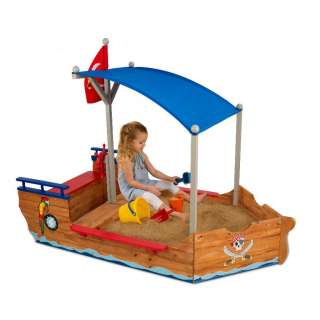   Pirate Sandboat Wooden Outdoor Toy Gym Toddler 706943001288  