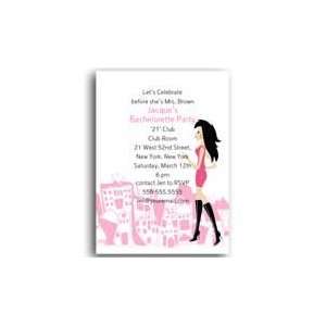  City Girl Bachelorette Invitation Toys & Games