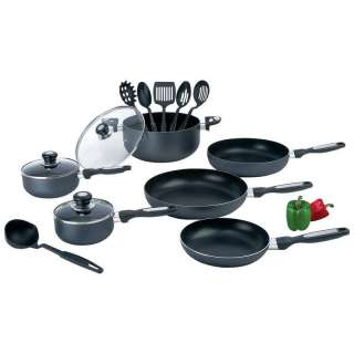 Chefs Secret 15pc Aluminum Cookware Set With Non Stick  