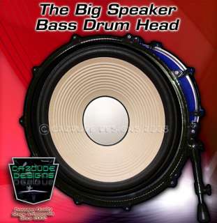 22 Bass Drum Head   Custom Big Speaker design  