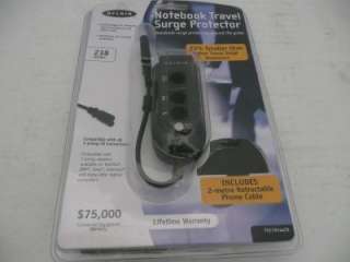 BELKIN NOTEBOOK TRAVEL SURGE PROTECTOR F5C791AUC6 NEW  