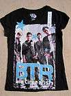 BIG TIME RUSH Band *Group* Girls Black S/S Fitted Tee T Shirt sz 6/6x