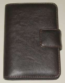  Leather with Snap Tab Six Ring Mini Binder Style Has Colored Tabs 