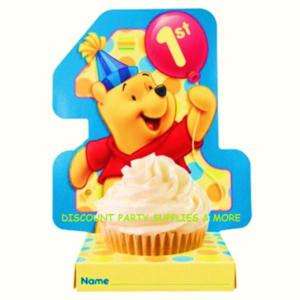 Winnie the Pooh 1st Birthday Fun Dots Cupcake Holders  