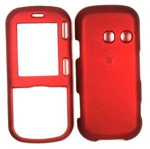 Rubberized Red Phone Case Cover for LG Cosmos VN250  