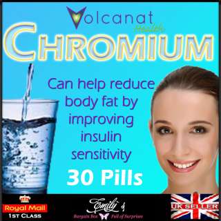 VOLCANAT HEALTH CHROMIUM APPETITE SUPPRESSION METABOLISM + WEIGHTLOSS 