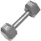 cap barbell 10 lb hexagon solid dumbbell weight item ships