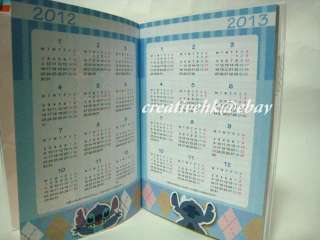 Japan Disney Stitch 2012 Diary Schedule Planner Book  
