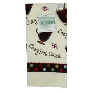   Cozy Hot Cocoa Christmas Holiday Kitchen Terry Towel