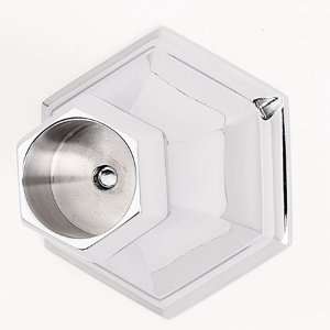  Nicole Shower Rod End Flanges   Polished Nickel