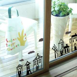 Town Adhesive WALL STICKER Removable Graphic Decal  