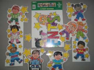 VINTAGE EUREKA ~LAMINATED~CHILDREN BULLETIN BOARD SET  