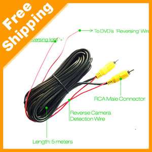 5M Car Reversing Camera Video Cable With Spcial Detecting Wire  